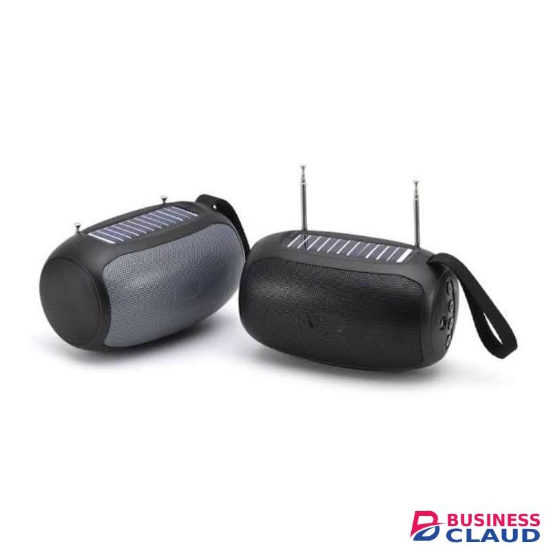 Wireless Portable bluetooth Speaker With FM Radio, USB, Tf, Tws, Solar charging/AC USB cable charging has also a flashlight