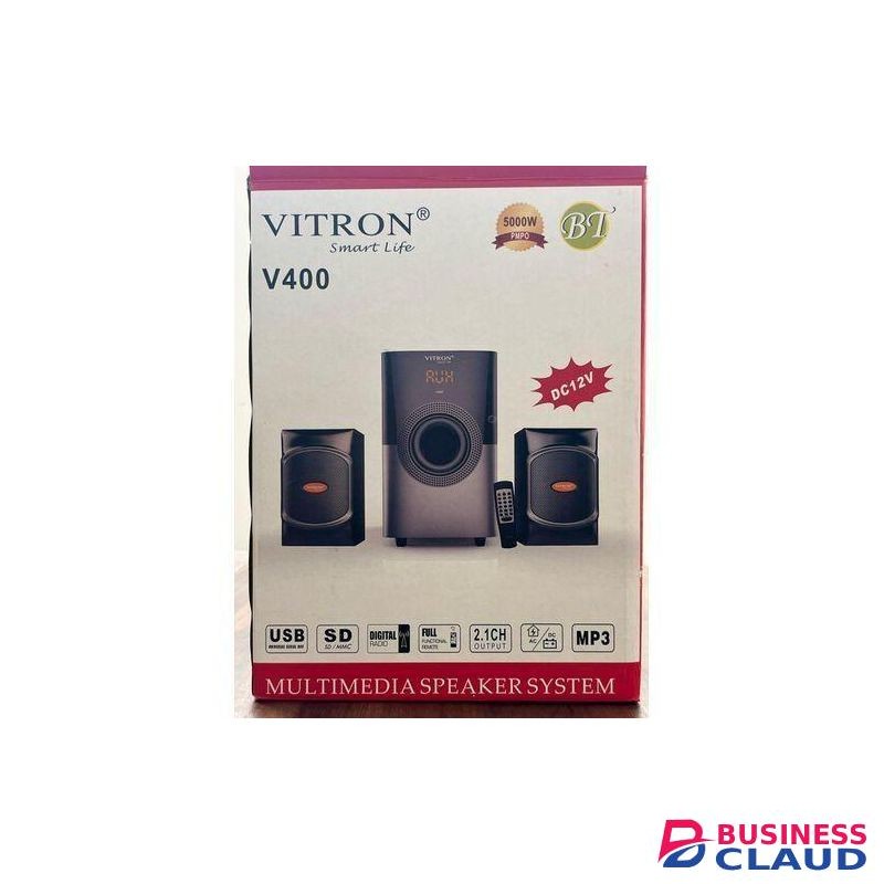 Vitron V400 2.1 Inch Theater Multi Media Sub Woofer Speaker System WITH Bluetooth - AD/DC- 5000W(1YR WRTY)