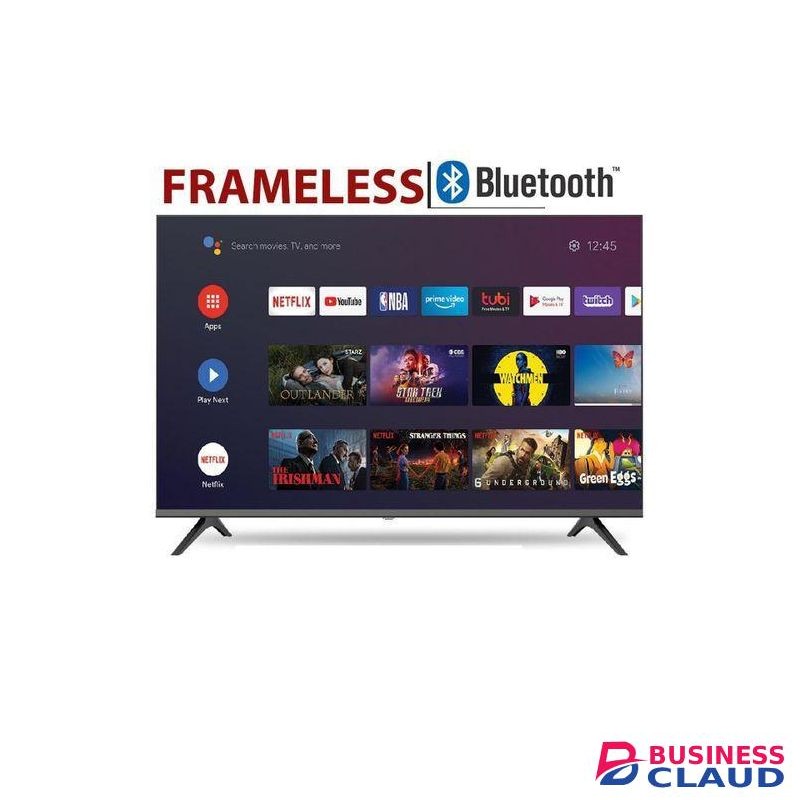Amtec 43" inch TV Frameless, Bluetooth Connectivity, Full HD TV Smart Android Television, Inbuilt Decoder for local channels, Netflix ,YouTube ,App Store, Wi-Fi Connectivity + a FREE Surge Protector/TVGuard+ Wall Mounting Bracket+Extension Cable
