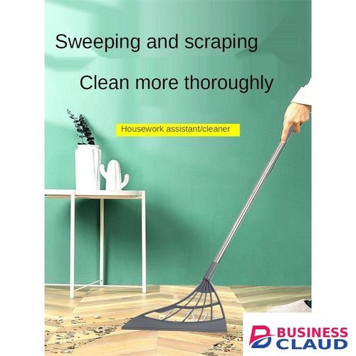 Multifunctional Magic Silicone Broom – 2-in-1 Sweeper & Squeegee for Hair, Dust, and Water Spills
