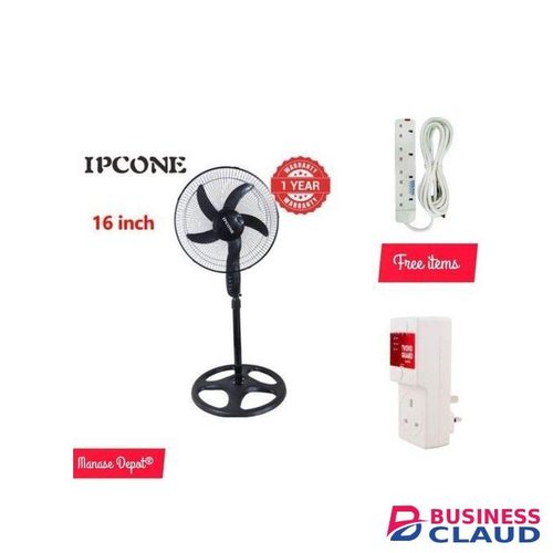 IPCONE 16-Inch Fan - Perfect Cooling Solution For Your Home And Office+FREE 4 WAY SOCKET AND FRIDGEGUARD