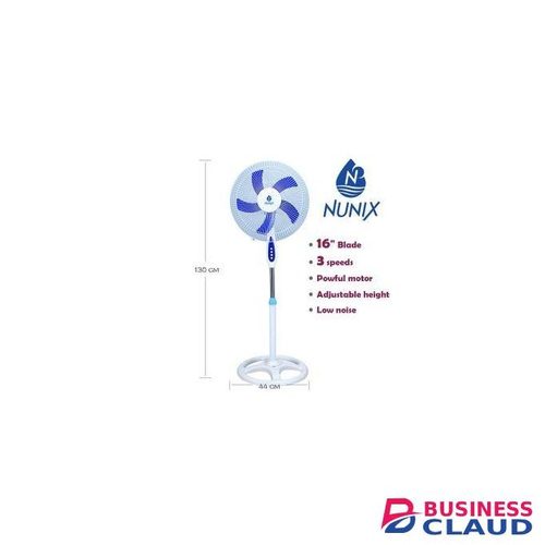 Nunix 16" High Quality Stand Fan – White