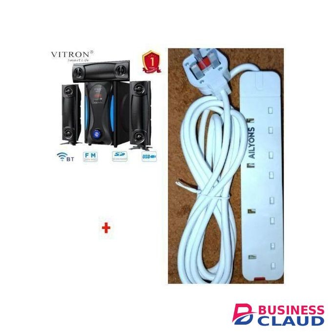 Vitron 3.1 BLUETOOTH HOMETHEATER 10000W PMPO FM SD CARD= extension