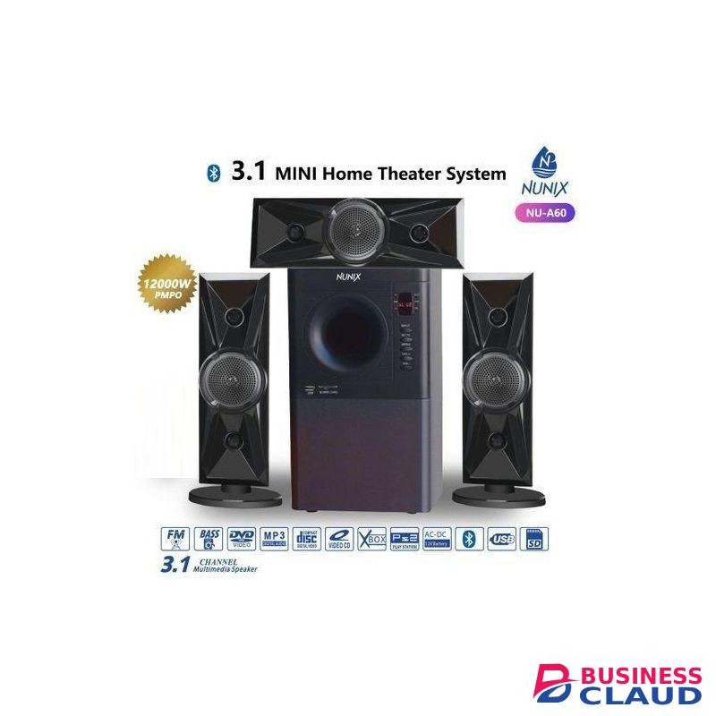 Nunix 3.1 Mini Home Theater System NU-A60 And A Remote Control