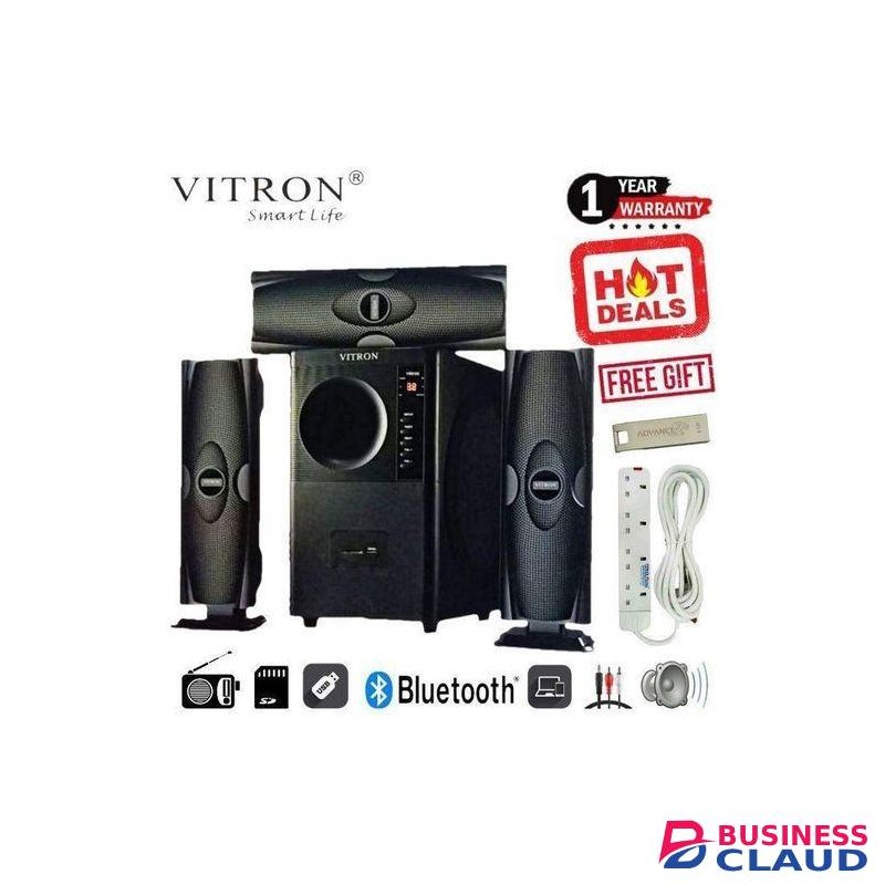 Vitron 3.1 Channel Home Theater System – Powerful Sound & Deep Bass + usb + extension cable