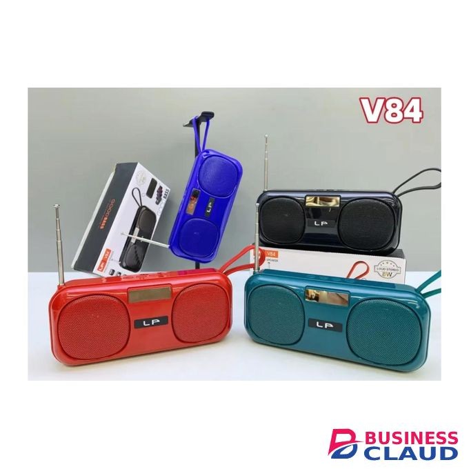 Wireless Speaker LP V84 Portable Wireles Bluetooth Speakes With Radio