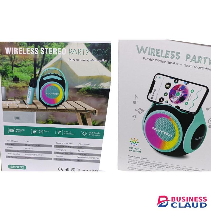 Msc Beat Speaker WIRELESS STEREO BARTY BOX enjoy music evey where anytime 2400 mah battery