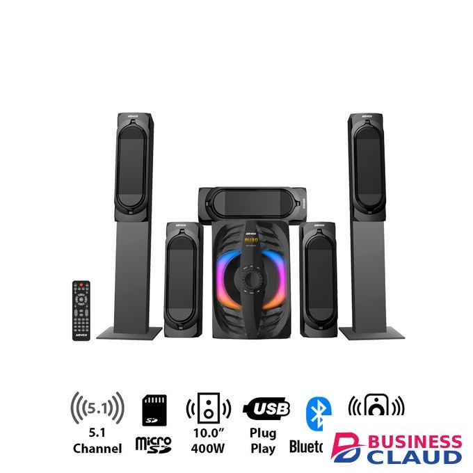 Armco AHT-10325TB; 5.1 Ch; 400W-14000W PMPO;Sub Woofer
