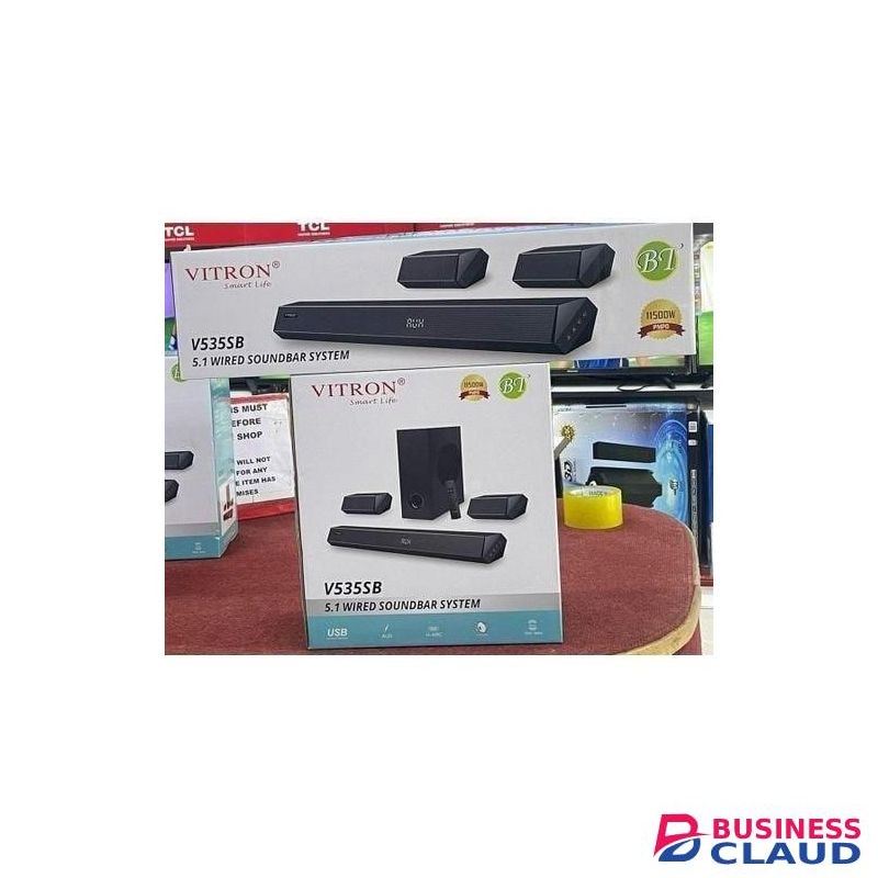 Vitron V535SB 5.1CH WIRED SOUNDBAR SYSTEM 11500W PMPO of RMS power output