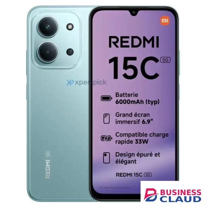 XIAOMI Redmi 15c, 6.9", 4GB RAM + 128GB (Dual SIM), 6000mAh free gifts (case, earpods.c-c cable, watch , Bluetooth speaker, powerbank)