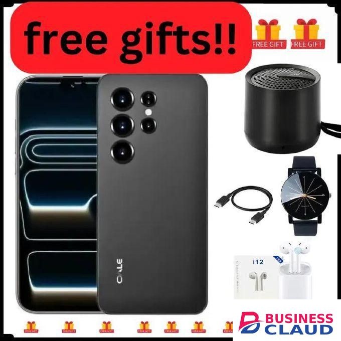 Oale S25 ULTRA 64GB ROM+3GB RAM SCREEN 6.6’’ 5075mAh CAPACITY BATTERY FINGER PRINT ANDROID 13 + FREE GIFTS (SPEAKER , CABLE ,WATCH, EARPODS)