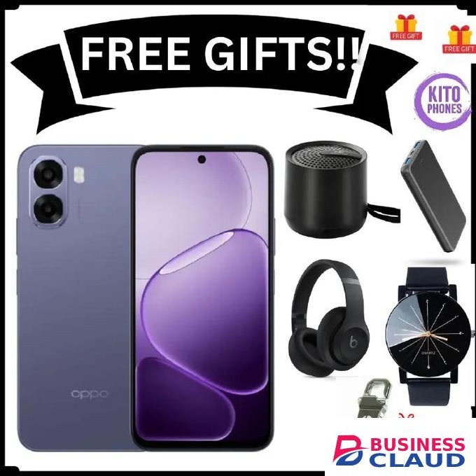 Oppo A6X 128GB ROM + 4GB RAM 6.75" SCREEN DISPLAY Smartphone 6100 mAh Battery CAPACITY 120Hz refresh rate + FREE GIFTS( WATCH ,HEADPHONES,POWERBANK,FLASH DISK+ MINI SPEAKER)