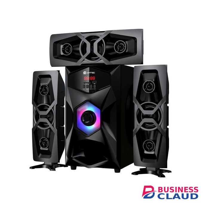 Amtec AM-307 3.1CH X-BASS Multimedia Home Theater System – 12000W PMPO - Black (1YR WRTY)