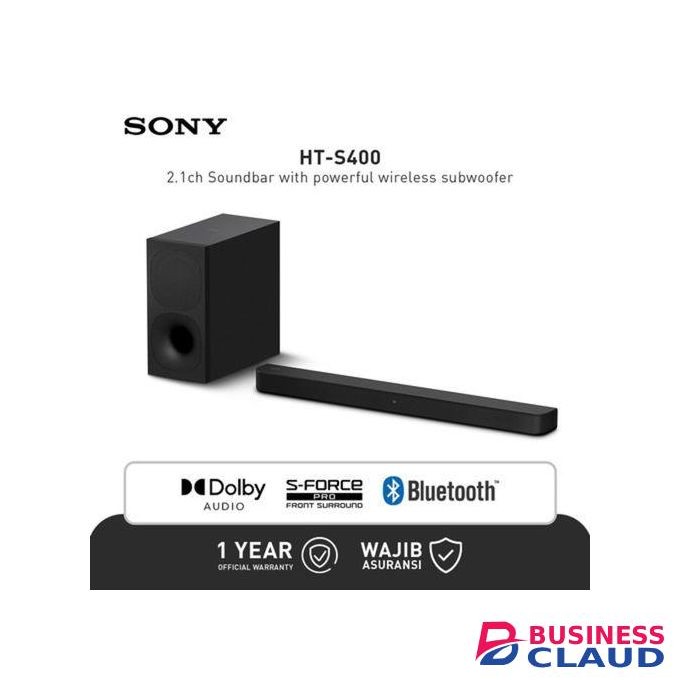 Sony HT-S400 2.1CH Soundbar And Subwoofer - Black 330W
