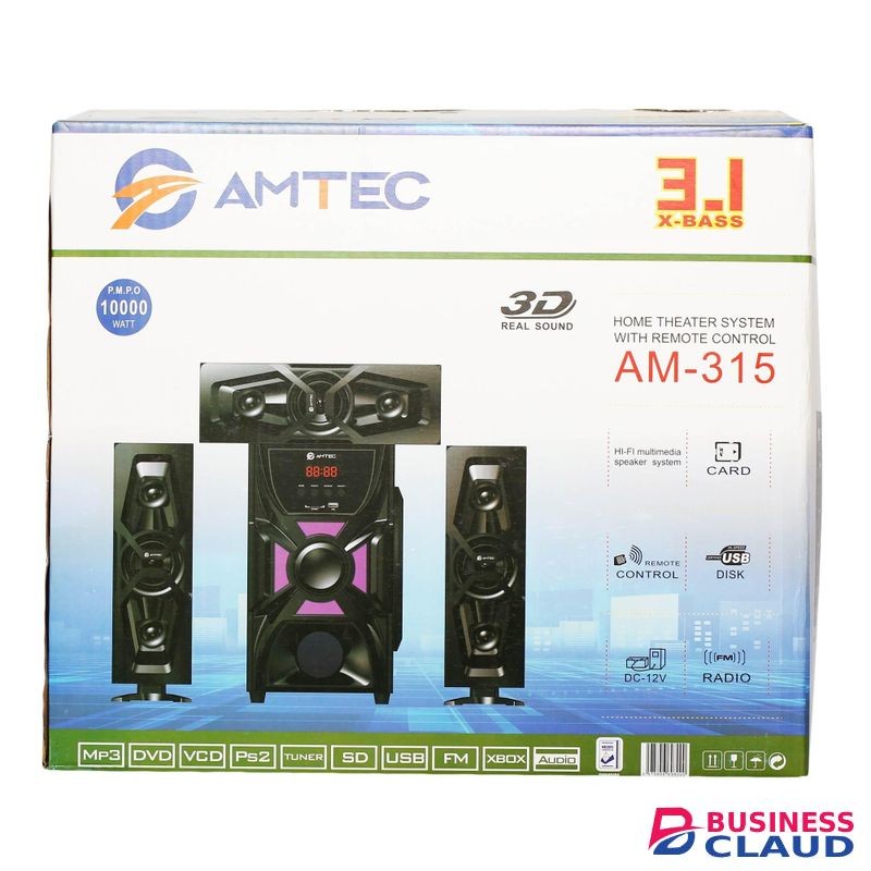 Amtec AM-315 3.1 Bluetooth Sub-woofer 10000Watts (1YR WRTY)