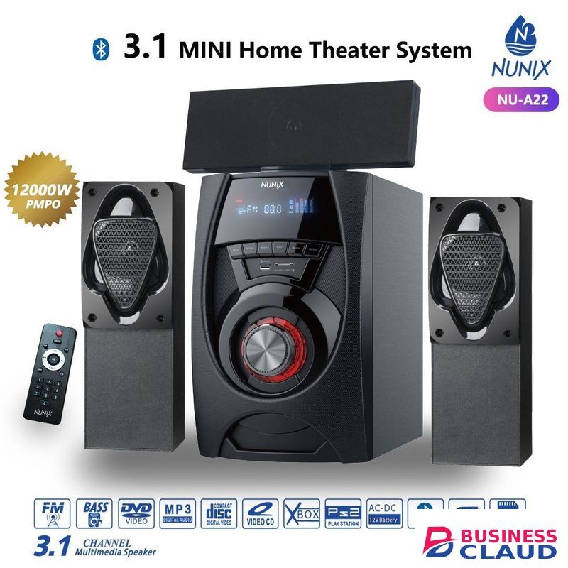 Nunix 3.1 Channel Mini Home Theatre Speakers