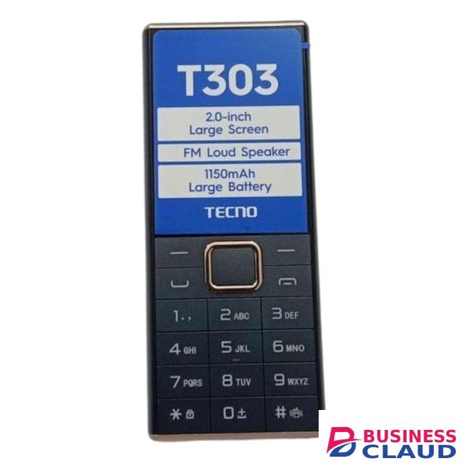 Tecno T303 Dual SIM with wireless FM loud speaker.Black