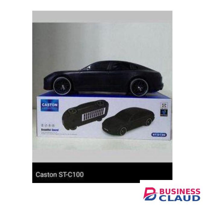 Wireless Speaker Hf F119 Luxury Car-Shaped Stereo Bluetooth WirelessSpeaker with Deep Bass, Long-Lasting Battery & Solar Charging, Blue & Black