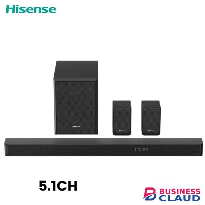 Hisense Soundbar 5.1Ch 540W Bluetooth with Wireless Sub Woofer 6.5inch Roku TV Ready with Free HDMI cable 2yr Warranty