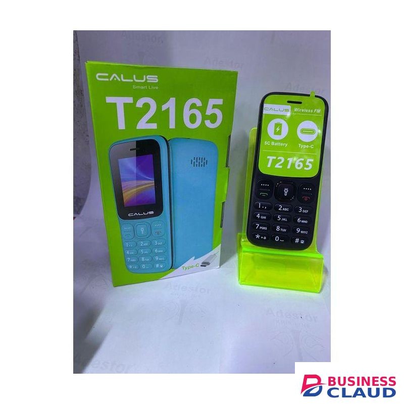 CALUS T2165 Kabambe Classic Dual SIM Phone with Type-C Charging, Wireless FM, Torch, Loudspeaker, Expandable Memory, and Long Battery Life feature button phone featured phones