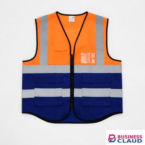 High Visibility Vest with Pockets – Reflective Safety Wear