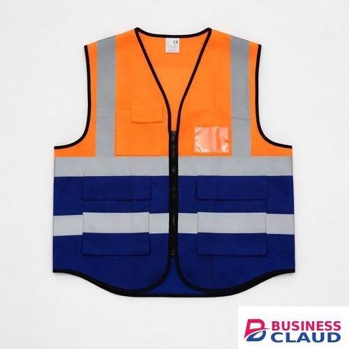 Safety Reflective Vest with Storage Pockets – Workwear