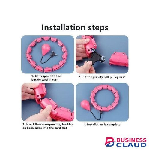 Weighted Hulla Hoop For Adults Weight Loss Infinity Hoop Plus Size 24 Detachable Knots 2 In 1 Abdomen Fitness Massage Smart Hula Hoops Hoola Hoop