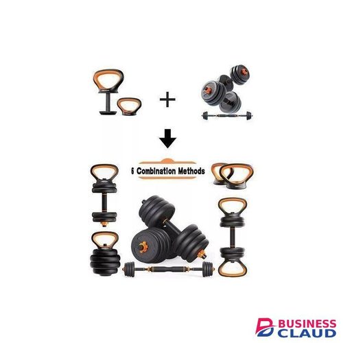 50KG 6 In 1 Dumbells With Kettlebells With FREE GYM GLOVES