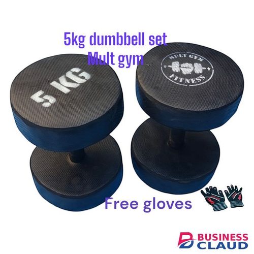 5kgs dumbbells set & free sport gloves