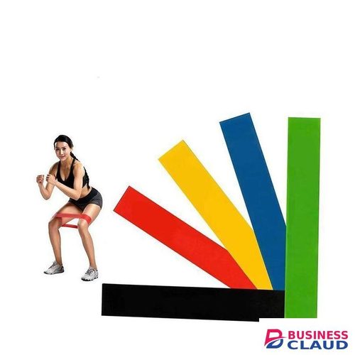 5 Pieces Resistance Bands for Working Out, Elastic Exercice Loop Bands for Physical Therapy, Yoga Starter Set of Stretch Bands for Booty Legs, Pilates Flexbands