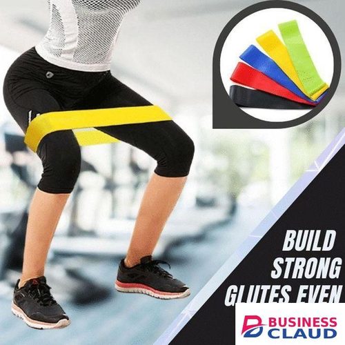 Offer 5 Pieces Resistance Bands for Working Out, Elastic Exercice Loop Bands for Physical Therapy, Yoga Starter Set of Stretch Bands for Booty Legs, Pilates Flexbands