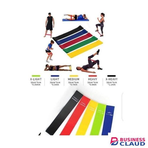 Pair (2pcs) 10KG Hexagonal Dumbell (10KG each Hand) Plus 5PCs Exercising Bands