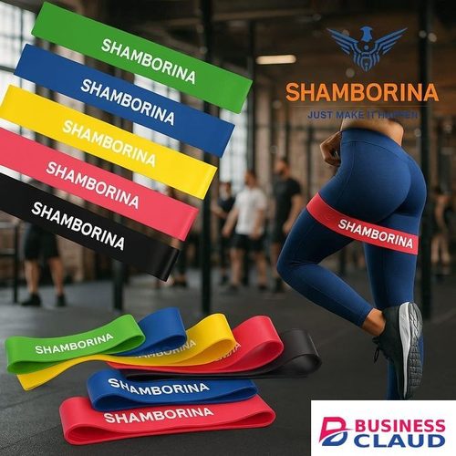 5 Pcs Shamborina Resistance Bands for Working Out, Elastic Exercice Loop Bands for Physical Therapy, Yoga Starter Set of Stretch Bands for Booty Legs, Pilates Flexbands