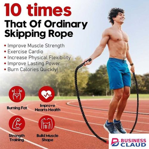 Steel Weighted handles Skipping Rope – Jump Rope for Cardio, Fat Burn & Home Gym Workout