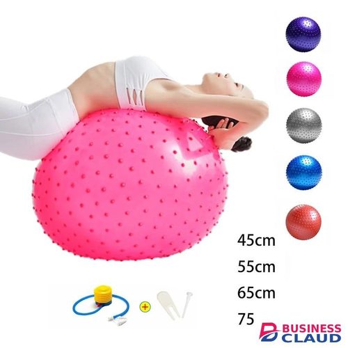 Spike Gym Ball Large Sensory Fitness Ball – 75cm Anti-Burst, Slip Resistant Yoga & Massage Balance Ball for Home, Gym, Beach, and Pool Workouts