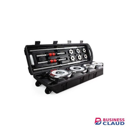 50 Kgs Set Dumbbells/barbell With A Portable Case