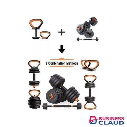 50Kgs 6 in 1 Adjustable Kettle Bell Weights WITH FREE Gym Gloves