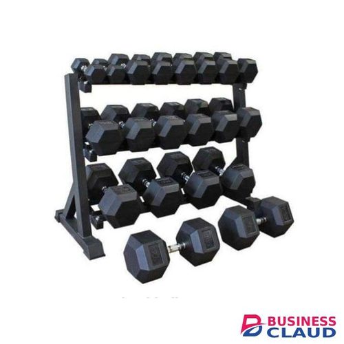 HEXAGON DUMBBELLS- 10kg (SOLD PER SINGLE HAND)