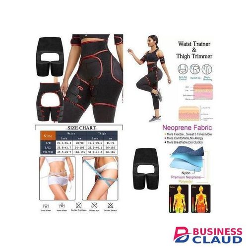 Workout Lose Weight Fast with this 3-in-1 Waist Trainer, Thigh Trimmer & Butt Lifter Slimming Body Shaper