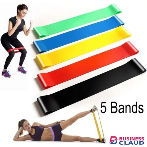 Exercise Instructions and Storage Bag, Elastic Muscle Rubber, Stretching Yoga, Pilates