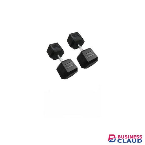 50kg Dumbbells Pair Hexagon Gym Dumbbells Fitness
