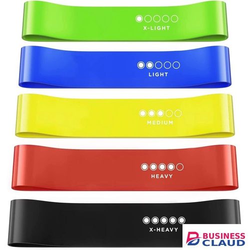 Genesis 5 Set Of Resistance Exercise Loop Bands For Home Workout