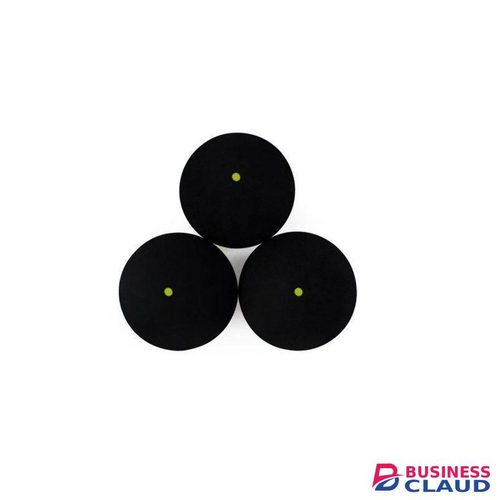 Squash Ball One-Yellow-Dot Low Speed Sports Rubber
