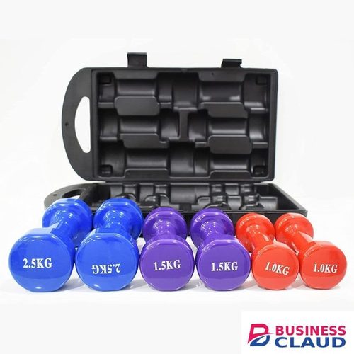 Funny Lion Dumbell Candybobo Neoprene Coated Dumbells Set(Packed in a case)