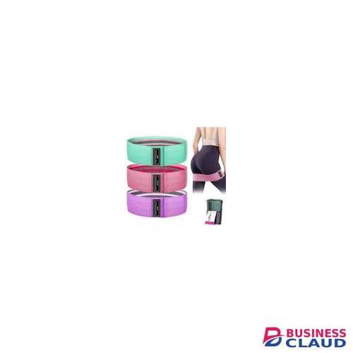 Resistance Bands for Legs and Butt, Fabric Exercise Bands Set, Thick Wide Stretch Fitness Bands, Non-Slip Workout Loop Bands, Booty Hip Bands for Women at Home or Gym