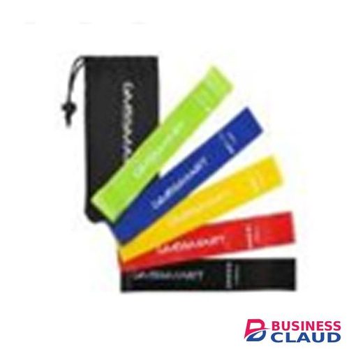 Resistance Exercise Loop Band Set-5pcs, 600*50*0.35mm600*50*0.50mm600*50*0.70mm600*50*0.90mm600*50*1.10mm, Green/Blue/Yellow/Red/Black