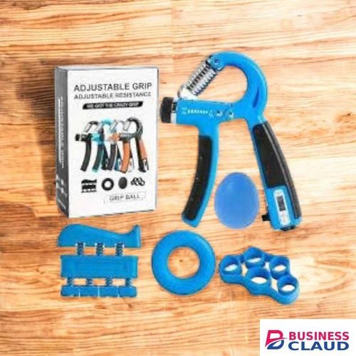 5 PCS Hand Grip Strengthener Set Strength Training Equipment Forearm Finger Exerciser Finger Stretcher 5-60 Kg Adjustable Hand Gripper Exercise Ring & Grip Ball For Athletes, Gym Training Durable