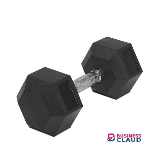 10 kgs Hexagon Shaped Dumbbells For Home Gym Equipment Fitness, Exercise & Workout Weights - 0ne Piece