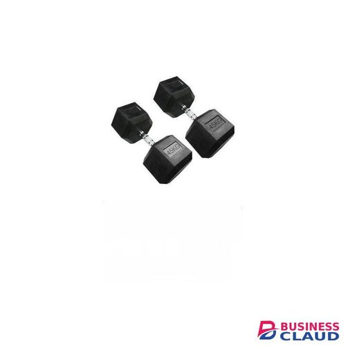 Dumbbells 45kg Hexagon Dumbbells Pair Gym Weights