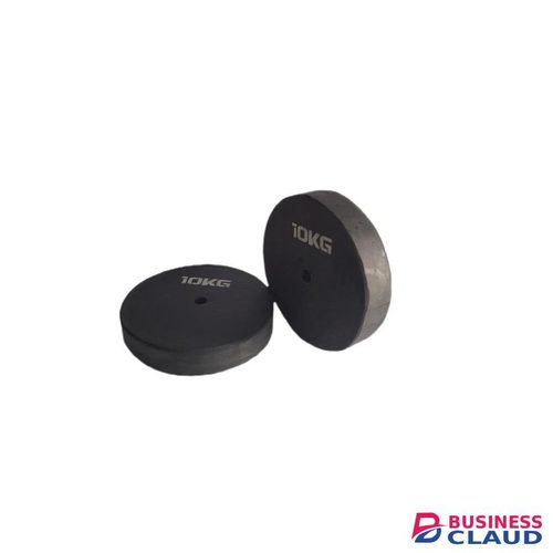 10kg barbell weights (rubber coated)